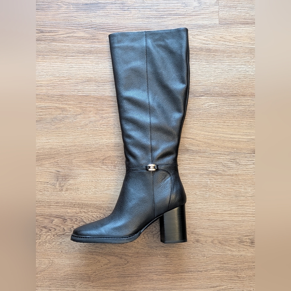 Sam Edelman Black Over-The-Knee Block Heel Boot